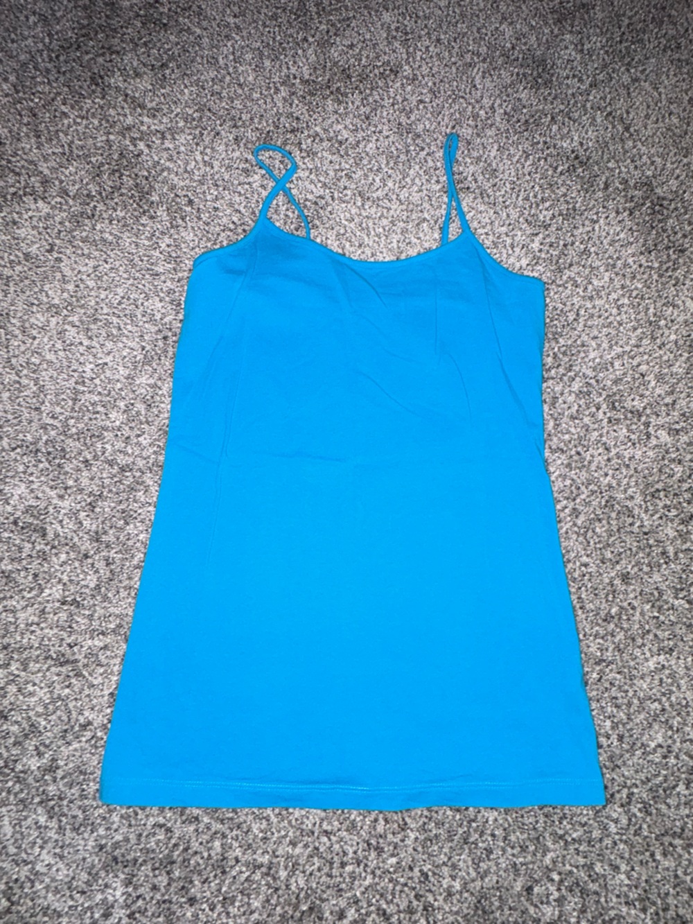 No Boundaries Bright Blue Mini Skirt with Spaghetti Straps